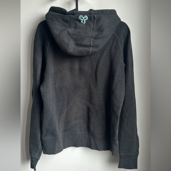 🎉 TNA Charcoal Hoodie with White Accents - Picture 2 of 7